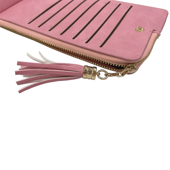 Womens RFID Bifold Phone Wallet Cards Organizer - Picture 5 of 5